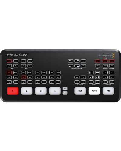 Comutator audio/video Blackmagic Design - ATEM Mini PRO ISO, negru - 1