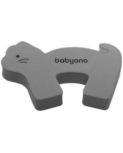 Protectie pentru gât Babyono - Animale, gri - 1