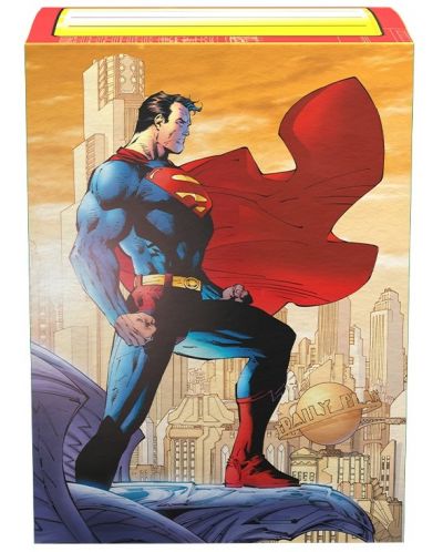 Protecții pentru cărți Dragon Shield - Brushed Art Sleeves Standard Size, Superman 2 (100 buc.) - 1
