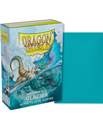 Protecții pentru cărți de joc Dragon Shield Dual Sleeves - Small Matte Glacier (60 buc.) - 2