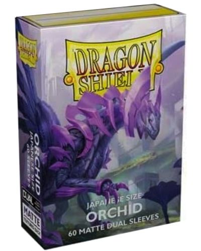 Protecții pentru cărți de joc Dragon Shield Dual Sleeves - Small Matte Orchid (60 buc.) - 1