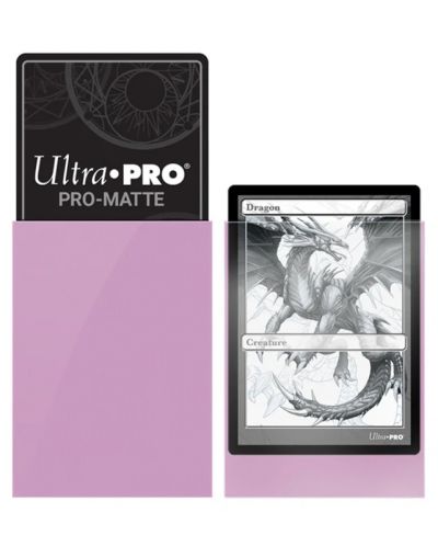 Protecții pentru cărți Ultra Pro - PRO-Matte Standard Size, Pink (50 buc.) - 2
