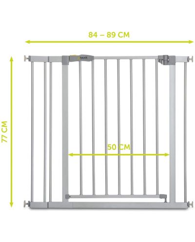 Gard de protectie copii Hauck -Stop N Safe 2,White, cu prelungire 9 cm - 4