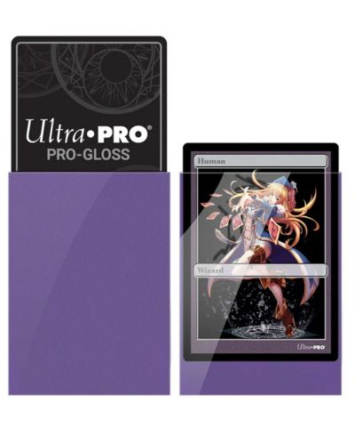 Protecții pentru cărți  Ultra Pro - PRO-Gloss Purple Small (60 buc.) - 2