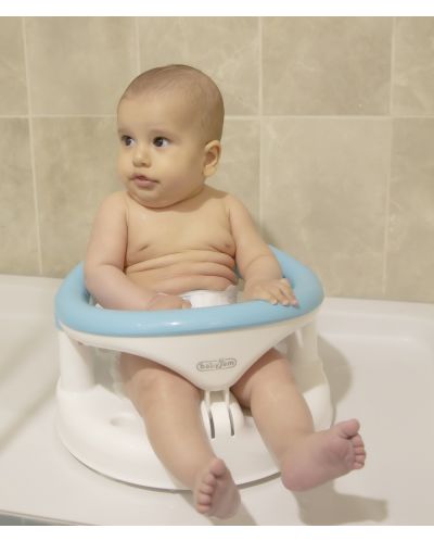Scaun antiderapant pentru baie și hrănire BabyJem - albastru - 10