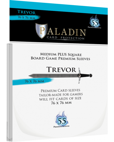 Protectori de carduri Paladin - Trevor 76 x 76 (55 buc.) - 1