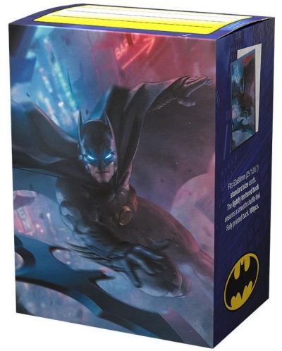 Protecții pentru cărți Dragon Shield - Brushed Art Sleeves Standard Size, Batman (100 buc.) - 1