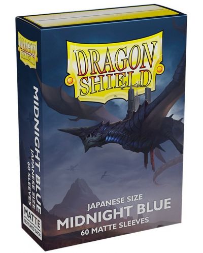 Protecții pentru cărți de joc Dragon Shield - Small Matte Midnight Blue (60 buc.) - 1