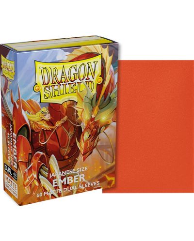 Dragon Shield Dual Sleeves - Small Matte Ember (60 buc.) - 2