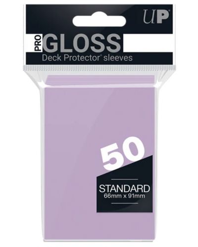 Protecții pentru cărți Ultra Pro PRO - Gloss Standard Size, Lilac (50 buc.) - 1