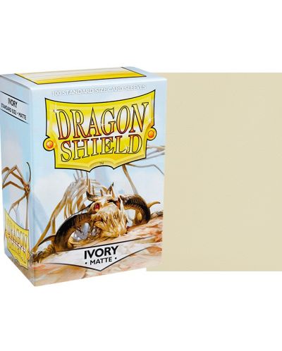 Manșoane Dragon Shield - Ivory mat (100 buc.) - 2