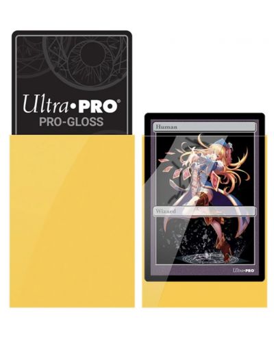 Protecții pentru cărți  Ultra Pro - PRO-Gloss Yellow Small (60 buc.) - 2