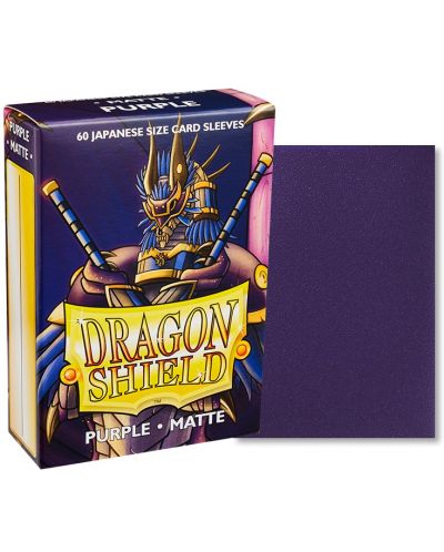 Protecții pentru cărți de joc Dragon Shield - Small Matte Purple (60 buc.) - 2