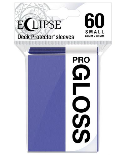 Protecții pentru cărți Ultra Pro - Eclipse Gloss Small Size, Royal Purple (60 buc.) - 1