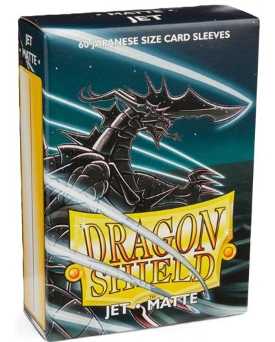 Protecții pentru cărți de joc Dragon Shield Sleeves - Small Matte Jet (60 buc.) - 1