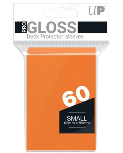 Protecții pentru cărți  Ultra Pro - PRO-Gloss Orange Small (60 buc.) - 1