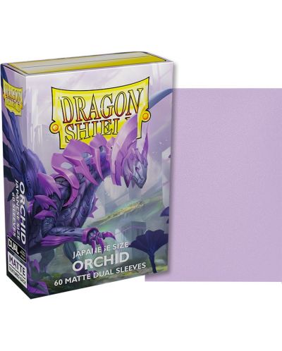 Protecții pentru cărți de joc Dragon Shield Dual Sleeves - Small Matte Orchid (60 buc.) - 2