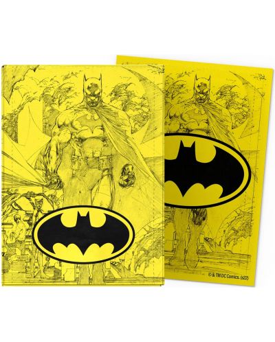 Protecții pentru cărți Dragon Shield - Matte Dual Art Sleeves Standard Size, Batman Core (100 buc.) - 2