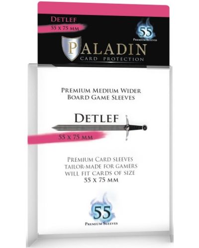 Protectori de carduri Paladin - Detlef 55 x 75 (55 buc.) - 1