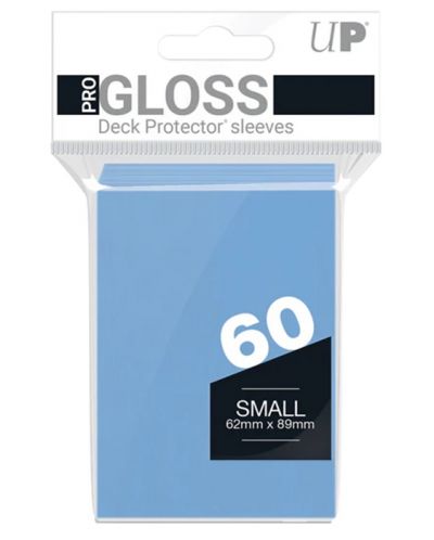 Protecții pentru cărți  Ultra Pro - PRO-Gloss Light Blue Small (60 buc.) - 1