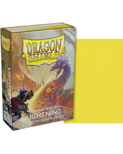 Protecții pentru cărți de joc Dragon Shield Dual Lightning Sleeves - Small Matte (60 buc.) - 2
