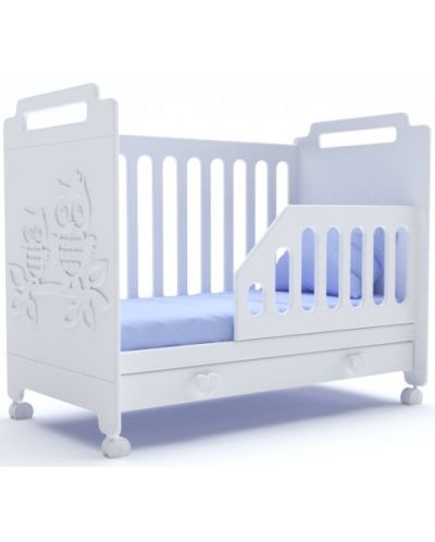 Bariera de protectie pentru pat Bambino Casa - Baby, Bianco - 2