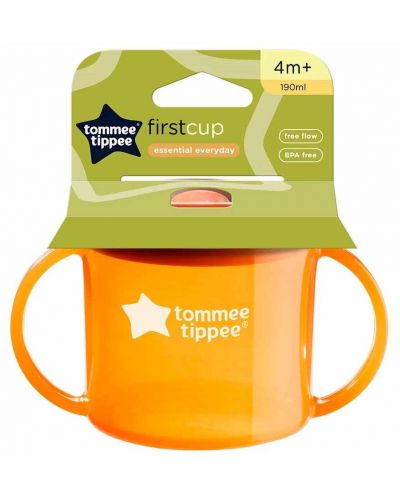 Cupa de tranziție Tommee Tippee - Prima ceașcă, 4 m+, 190 ml, portocaliu - 3
