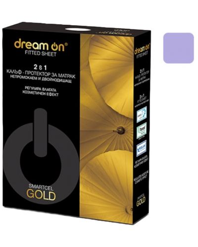 Protecţie pentru saltea Dream On - Smartcel Gold, mov - 1