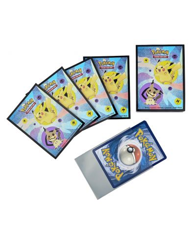 Protectoare pentru carduri Ultra Pro - Pikachu & Mimikyu (65 buc) - 2