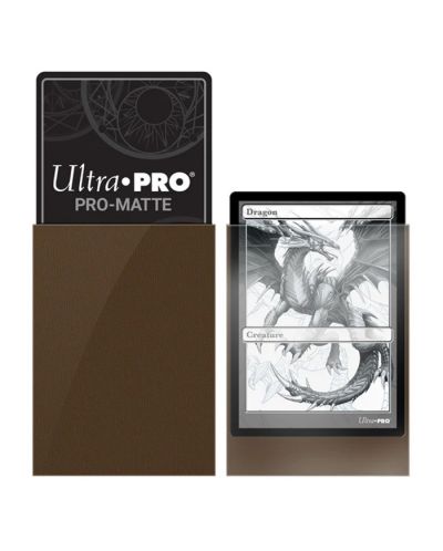  Protecții pentru cărți  Ultra Pro PRO - PRO-Matte Standard, Brown (50 buc.) - 2