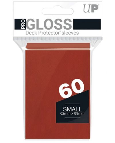 Protecții pentru cărți  Ultra Pro - PRO-Gloss Red Small (60 buc.) - 1