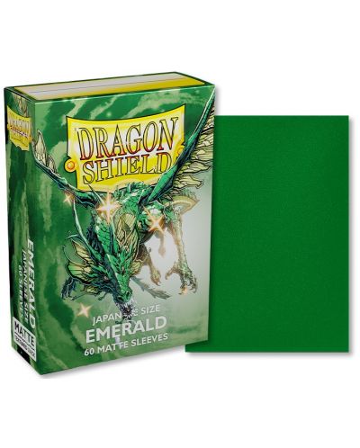 Protecții pentru cărți de joc Dragon Shield Seeves - Small Matte Emerald (60 buc.) - 2