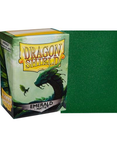 Manșoane Dragon Shield - Emerald mat (100 buc.) - 2