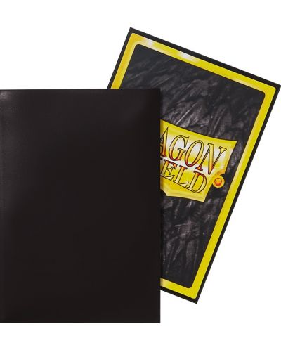 Protecții pentru cărți de joc Dragon Shield Sleeves - Small Black (60 buc.) - 3