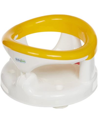 Scaun antiderapant pentru baie și hrănire BabyJem - galben - 1