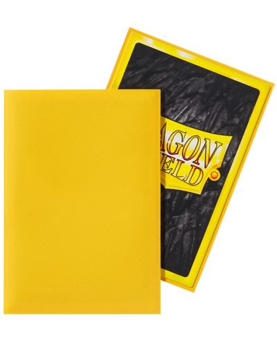 Protecții pentru cărți de joc Dragon Shield Sleeves - Small Matte Yellow (60 buc.) - 3