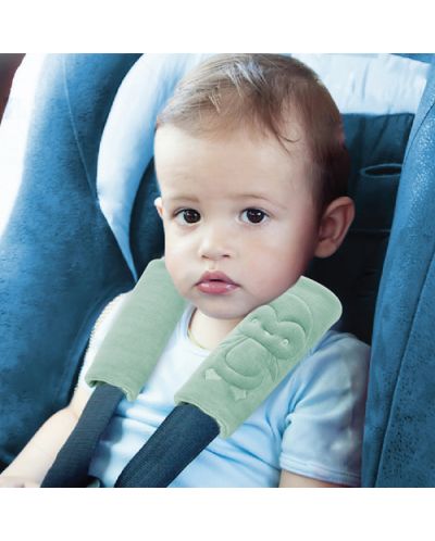 Protectori pentru centura de siguranță auto BabyJem - Verde, 2 bucăți - 3