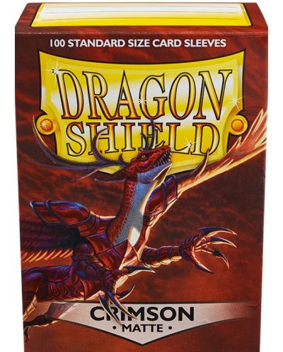 Manșoane Dragon Shield - Crimson mat (100 buc.) - 1