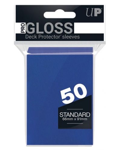 Protecții pentru cărți  Ultra Pro PRO - Gloss Standard Size, Blue (50 buc.) - 1