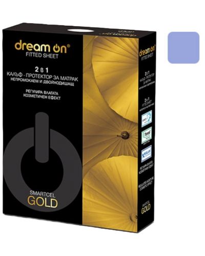Protecţie pentru saltea Dream On - Smartcel Gold, albastru - 1