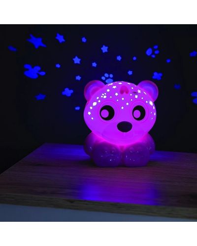Lampa de veghe si proiector Playgro - Ursulet, roz - 4