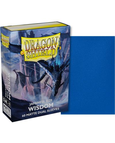 Protecții pentru cărți de joc Dragon Shield Dual Wisdom Sleeves - Small Matte (60 buc.) - 2