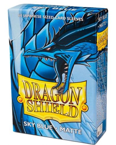 Protecții pentru cărți de joc Dragon Shield - Small Matte Sky Blue (60 buc.) - 1