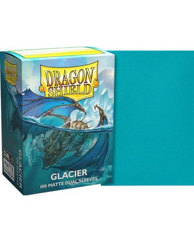 Protecții pentru cărți de joc Dragon Shield Dual Sleeves - Matte Glacier (100 buc.) - 2