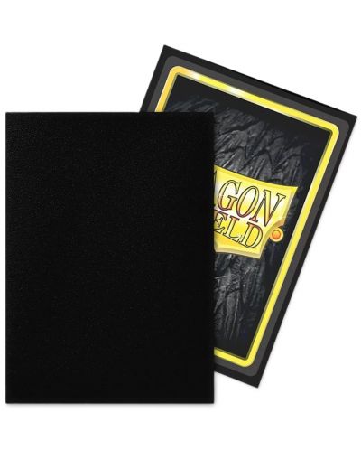 Protecții pentru cărți de joc Dragon Shield Sleeves - Non-Glare Matte V2 Black (100 buc.) - 3