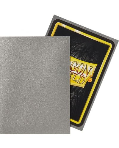 Protecții pentru cărți de joc Dragon Shield - Argint mat (100 buc.) - 3