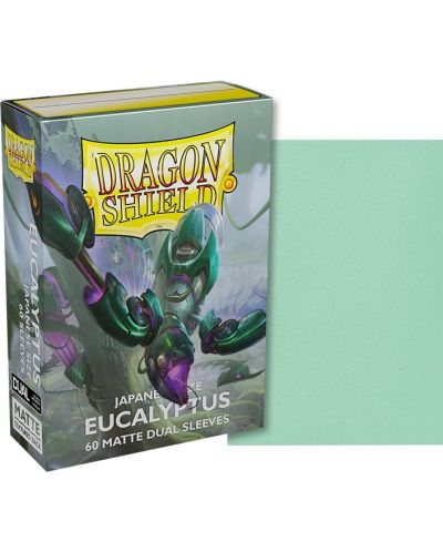 Protecții pentru cărți de joc Dragon Shield Dual Sleeves - Small Matte Eucalyptus (60 buc.) - 2