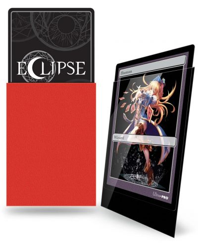 Protecții pentru cărți Ultra Pro - Eclipse Gloss Small Size, Apple Red (60 buc.) - 2