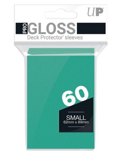 Protecții pentru cărți  Ultra Pro - PRO-Gloss Aqua Small (60 buc.) - 1