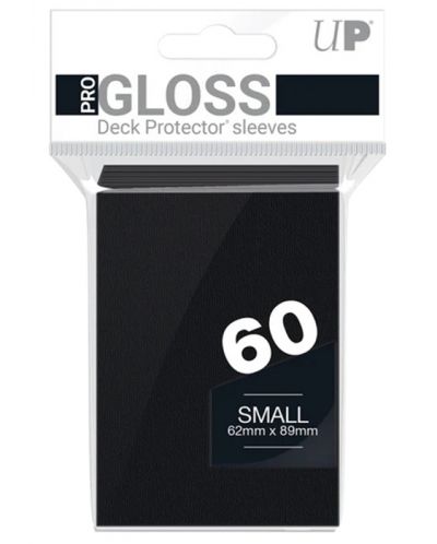 Protecții pentru cărți  Ultra Pro - PRO-Gloss Black Small (60 buc.) - 1